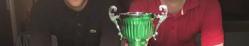 Bradford Snooker Pairs winners Russell Morgan, left, and Josh Walker, who beat former champions on both the quarter-finals and semi-finals